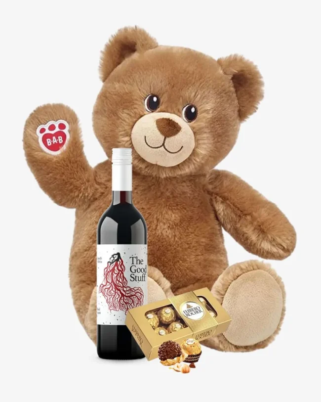 Teddy And Red Wine Hamper