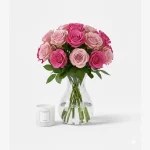 Pink Roses Vase